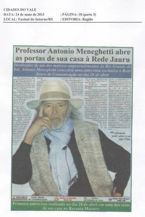 Prof. Antonio Meneghetti abre as portas de sua casa à Rede Jauru