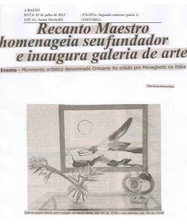 Recanto Maestro homenageia seu fundador e inaugura galeria de arte