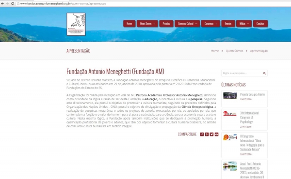 Fundação Antonio Meneghetti lança seu novo website